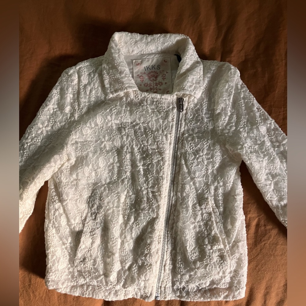 IKKS Kids White Lace Jacket